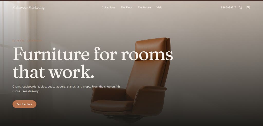 Mahaveer Marketing website preview